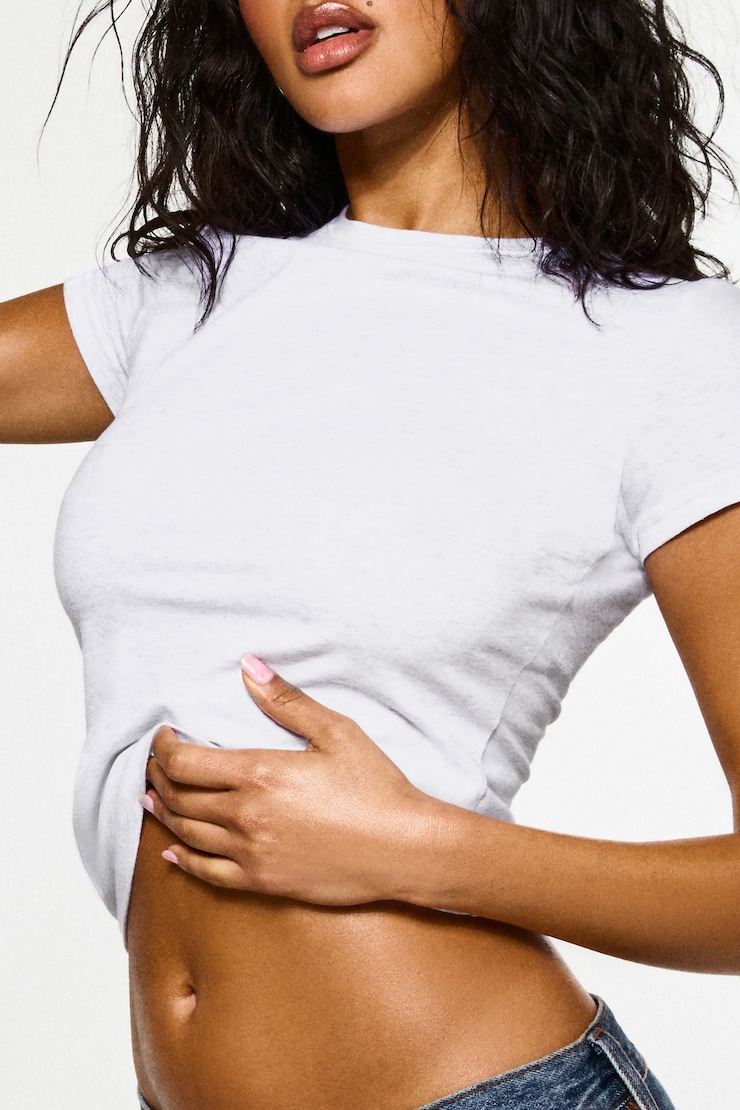 Estelle Longline Tee Gray