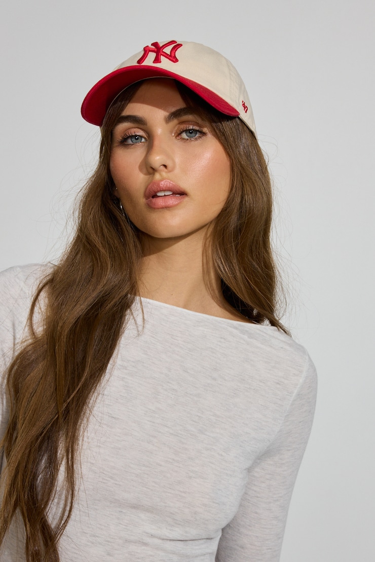 47 BRAND Two-Tone Clean Up Cap - NY Red