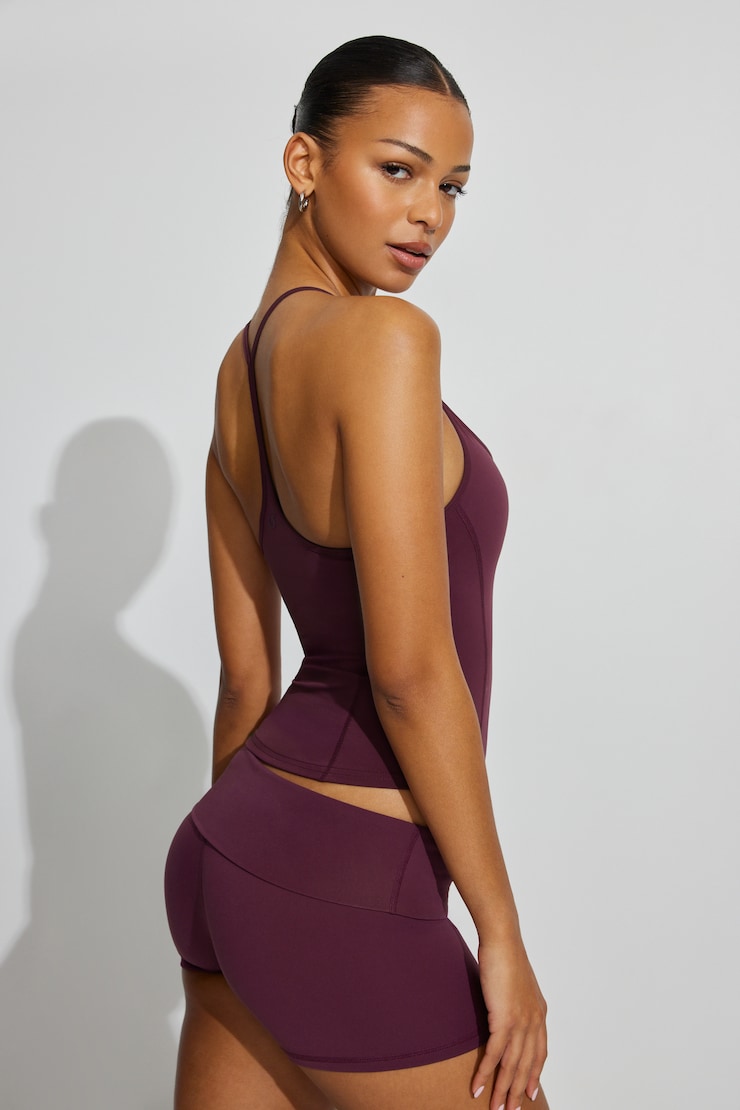 SoftActive Y-Back Tank Top Burgundy - Image 4